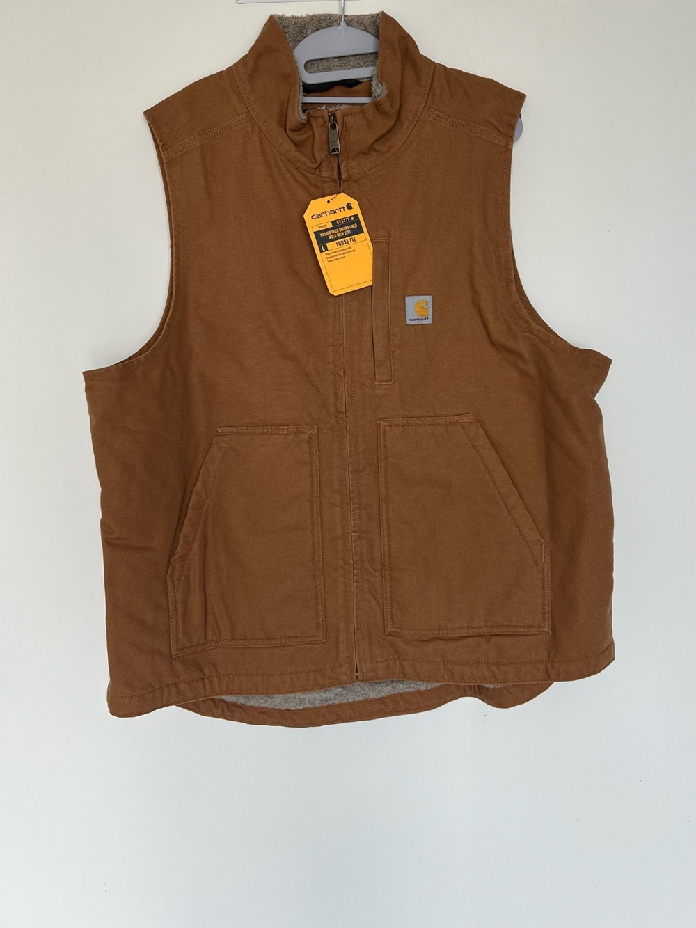 Carhartt Men’s Washed Duck Mock-Neck Vest